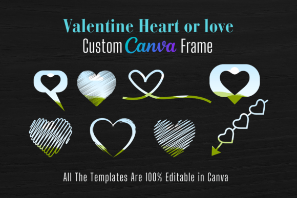 20 Valentine Heart Canva Frame Template: A Creative Boost for Your Designs
