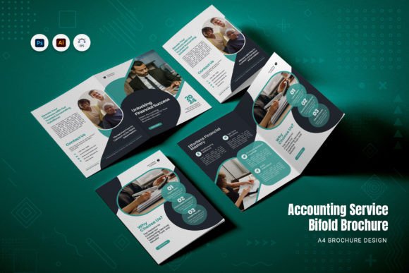 Accounting Service Bifold Brochure Design
