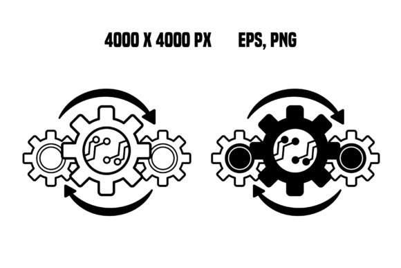 Automation Icons. Electronic Control