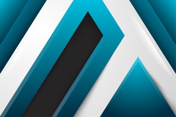 Blue Shape Triangle Background for Modern Design