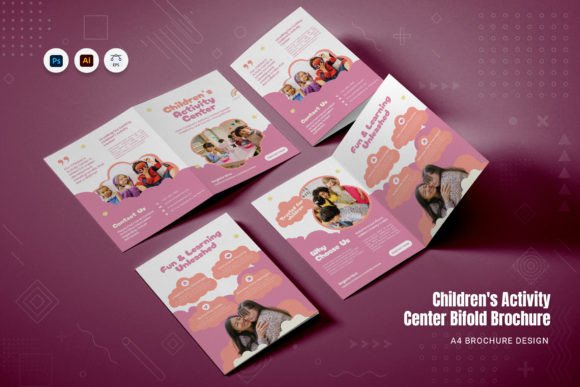 Children's Activity Bifold Brochure Template