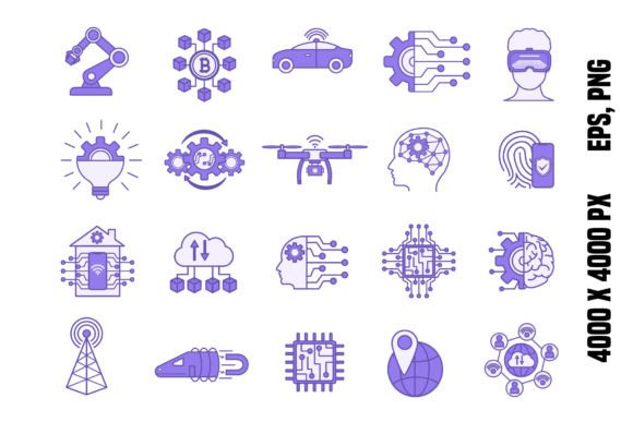 Colored Technology Icons: Elevating Your Digital Design