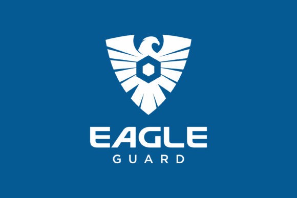 Experience the Power and Precision of a Shield Logo with Eagle Vector Graphic
