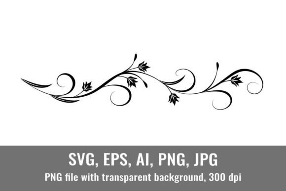 Floral Ornament Vintage Border Wavy Line: Elevating Design with Retro Elegance