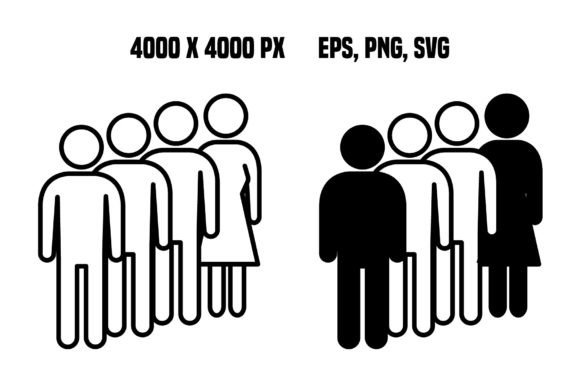Queue Icons: Streamlining Visual Communication with Vector People Graphics