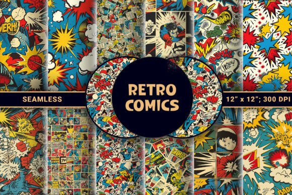 Reviving the Silver Age: The Strategic Power of Retro Vintage Comics Seamless Backgrounds in Modern Design
