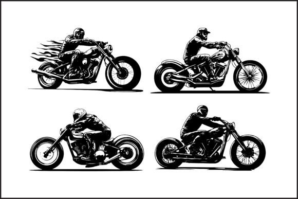 The Power of the Black Silhouette: Elevating Motorcycle Branding and Design