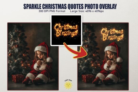 Transforming Holiday Imagery with Sparkle Christmas Quote Photo Overlays