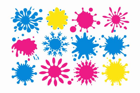 Unlocking Creative Potential with SVS Color Paint Blots and Abstract Brush Strokes